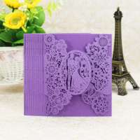 Wholesale wedding invitations silk boxes laser cut hot sell top grade acrylic