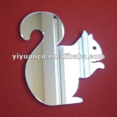 custom thick animal shape double sided acrylic mirror sheet