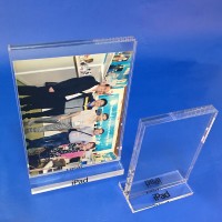 new products acrylic sign holder/acrylic slanted sign holder/sign acrylic holder