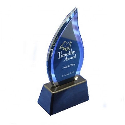 Black Square Base Top Grade Acrylic Shield Trophy Crystal Award