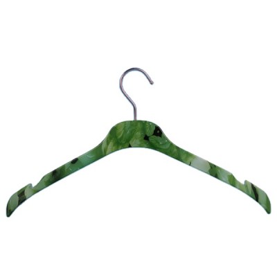 Eco-Friendly Green Color Fashion Acrylic Hanger, Smooth Acrylic Hanger