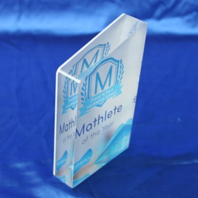 Irregular Cube Award Trophy Acrylic Plaques Shield Shape Trophy